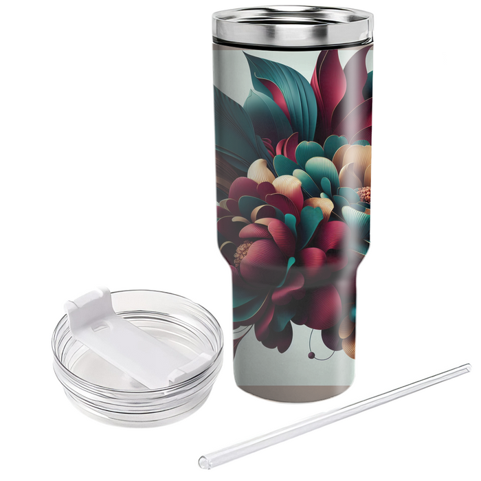 Bold Floral Fantasy  Travel Tumblers