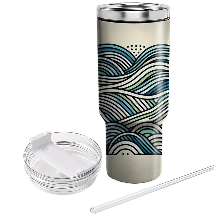 Artistic Line Pattern  Custom Tumblers