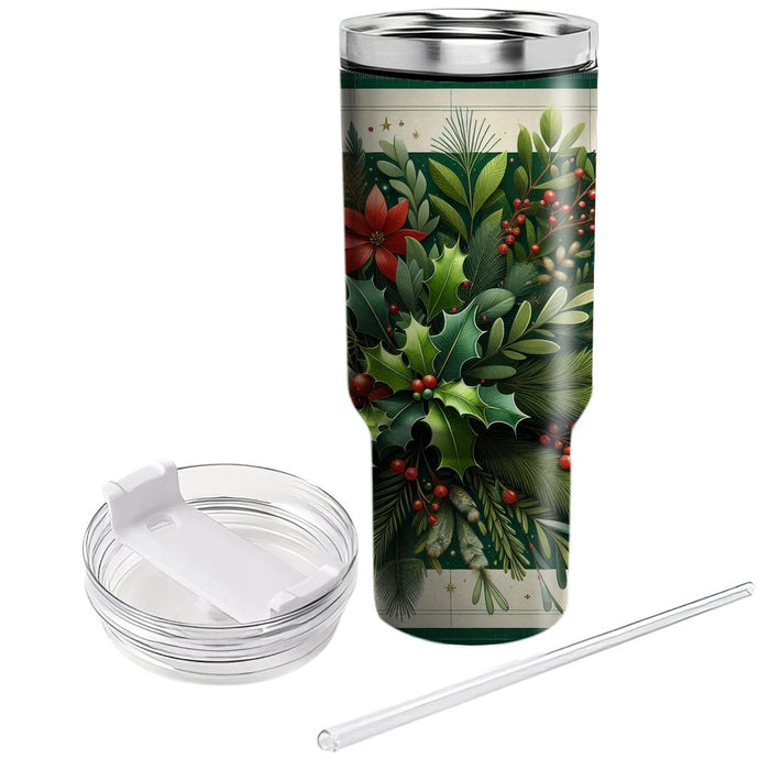 Winter Festive Foliage  Tumbler Cups