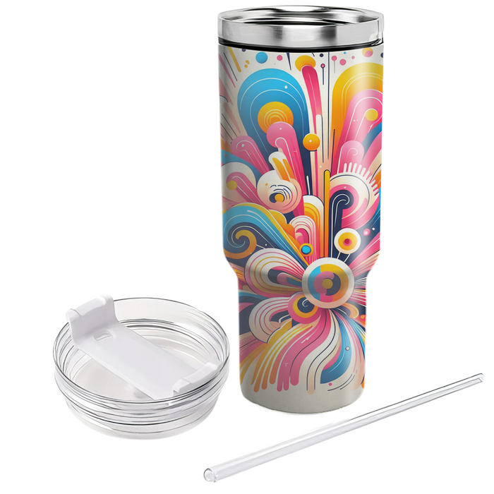 Starburst Swirl  Tumblers With Lids