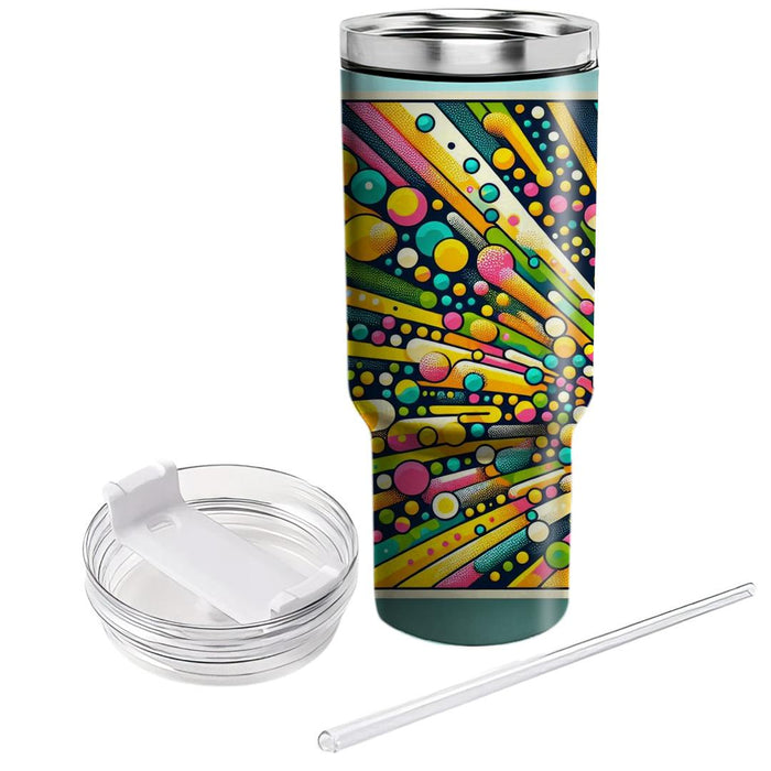 Funky Dot Explosion  Unique Tumblers