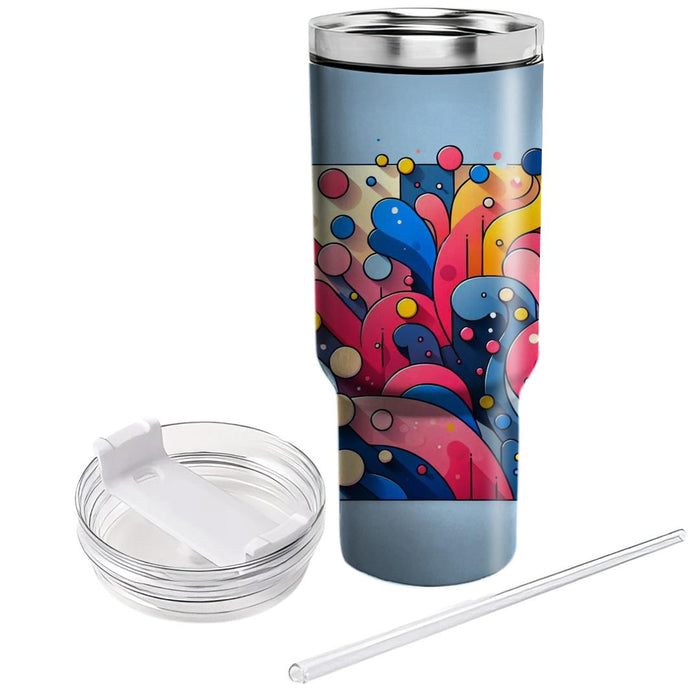 Vibrant Color Splash  Travel Tumblers