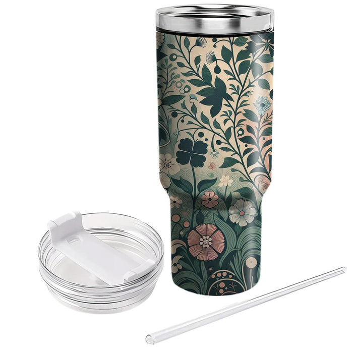 Boho Floral Fusion  Tumbler Cups