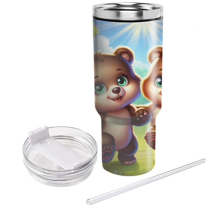 Adventurous Bear Cubs  Decorative Tumblers