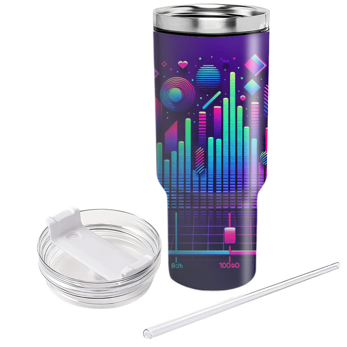 Retro Waveform  Personalized Tumblers