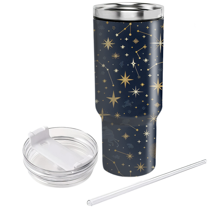 Celestial Constellation Pattern Tumbler Cups