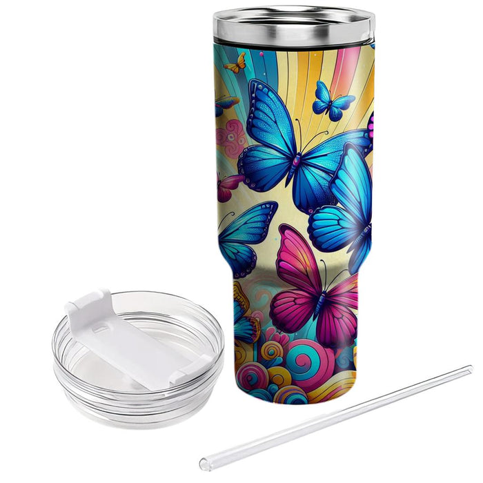  Butterfly Burst  Personalized Tumblers