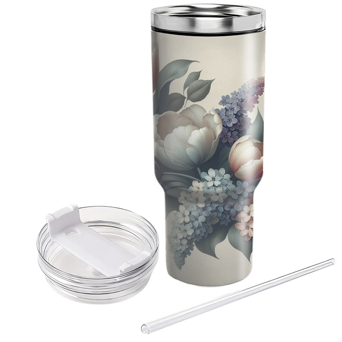 Artisan Floral Harmony  Travel Tumblers