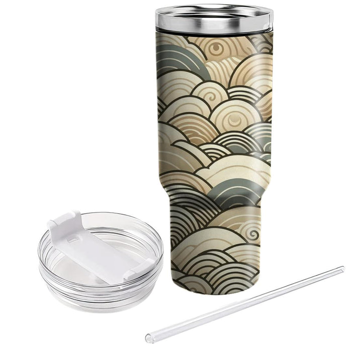 Zen Garden Waves  Tumblers With Lids