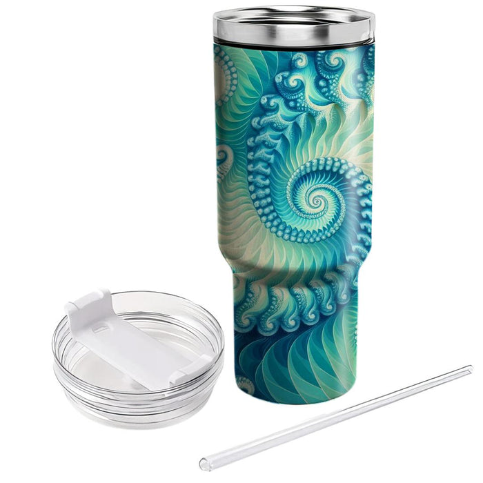 Fractal Spiral Dream  Custom Tumblers