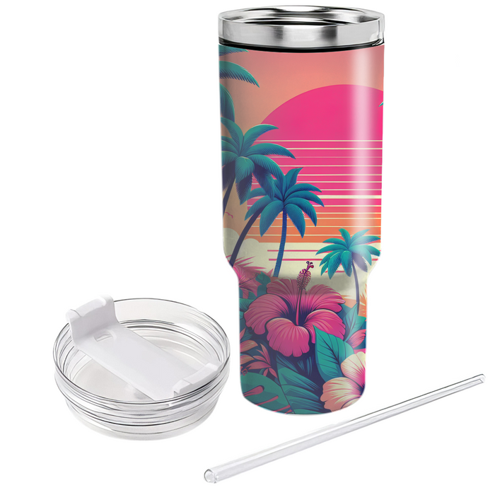 Tropical Paradise Vibes Travel Tumblers