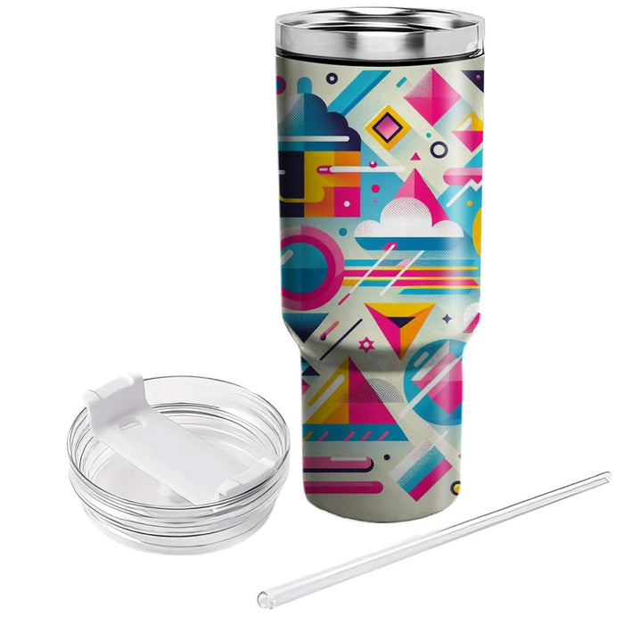 Geometric Funhouse  Unique Tumblers