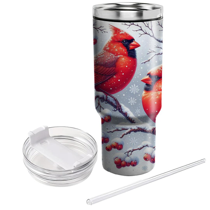 Winter Cardinal Serenade  Tumblers For Gifts