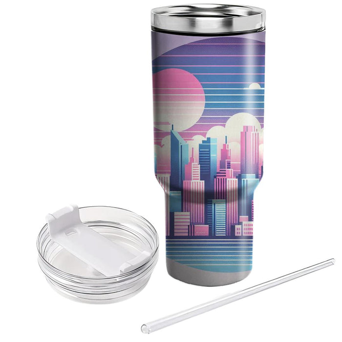 Vaporwave Velvet Dreams Travel Tumblers