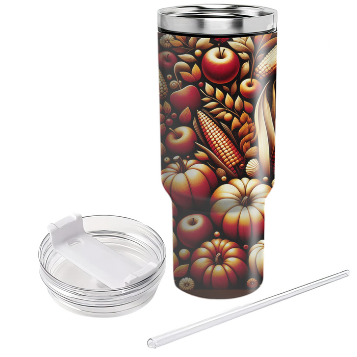 Autumn Harvest - A Nature's Bounty  Travel Tumblers