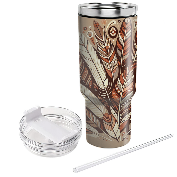 Bohemian Feather Dream  Tumbler Cups