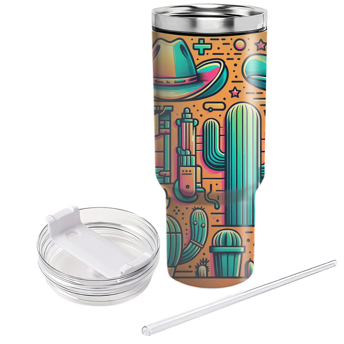 Wild West Neon  Personalized Tumblers