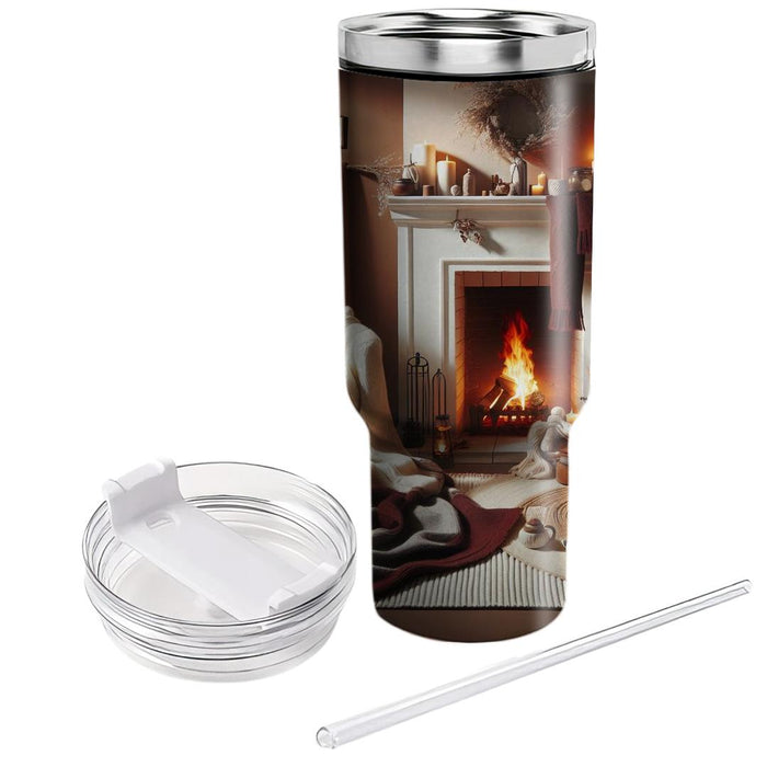 Winter Hearthside Moments  Travel Tumblers