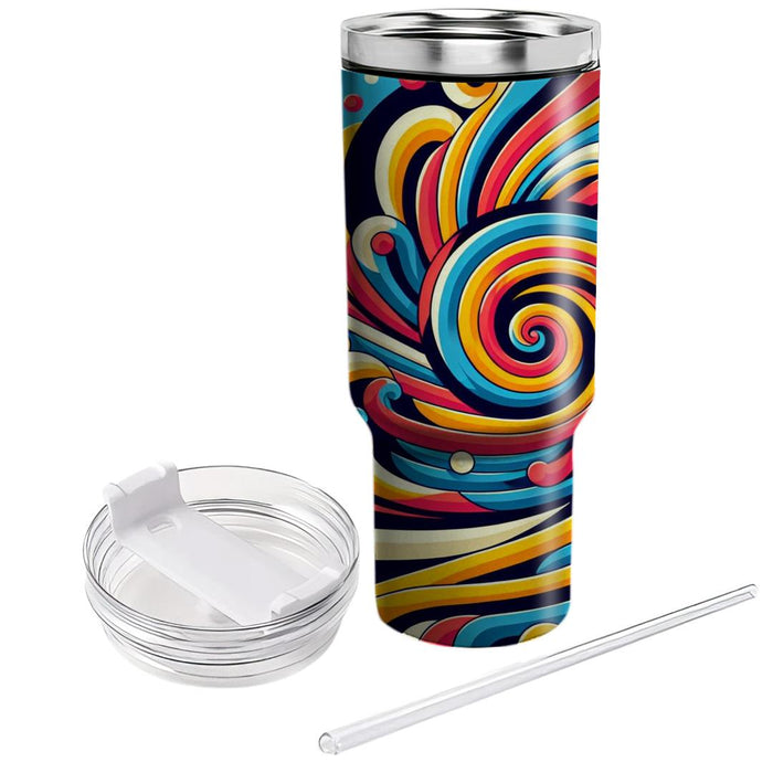 Dynamic Spirals  Insulated Tumblers