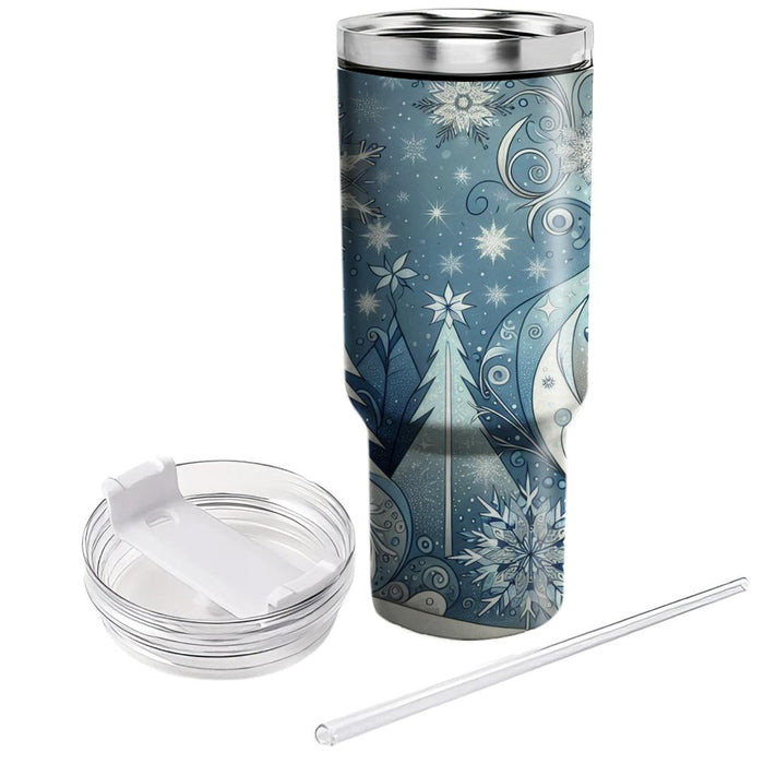 Whimsical Yule - A Festive Winter  Tumbler Cups