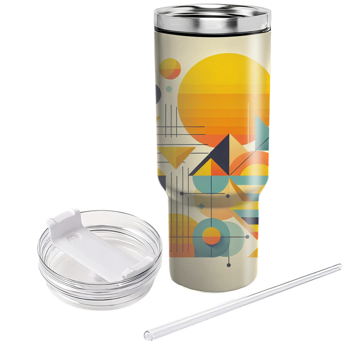 Geometric Sunshine  Unique Tumblers