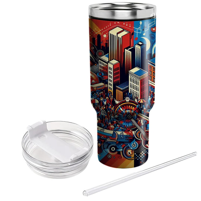 Urban Vibrance - City Festival  Custom Tumblers