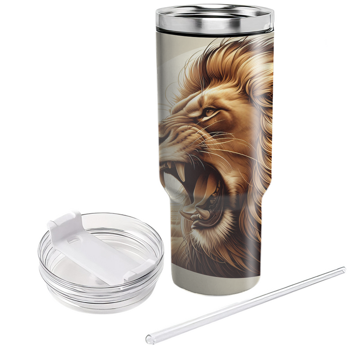 Majestic Lion Roar  Tumbler Cups