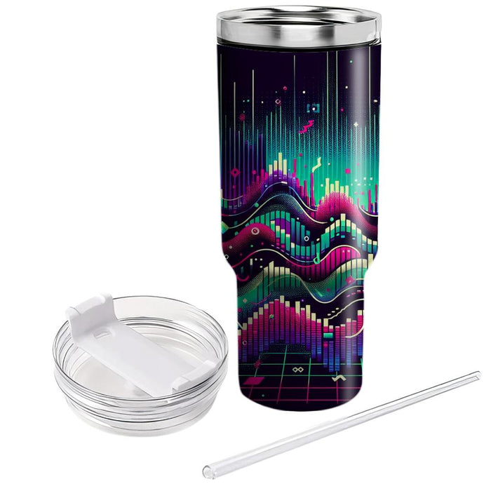 Techno Wave  Tumblers With Lids