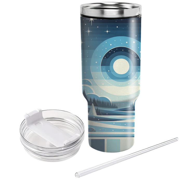 Winter Night Sky  Personalized Tumblers