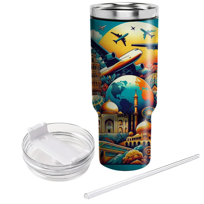 Wanderlust Dreams - A Festival Of Travel  Custom Tumblers