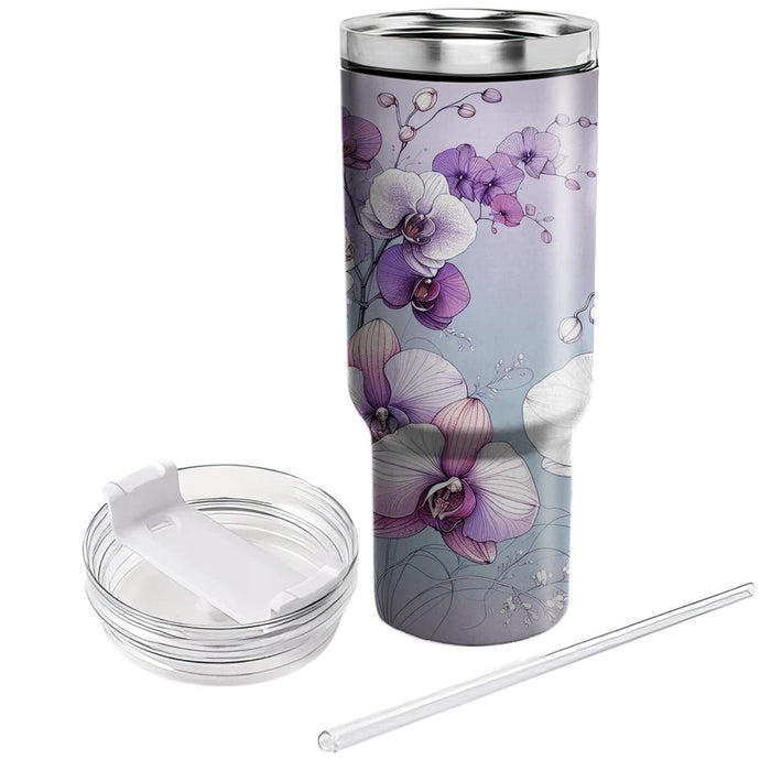 Whimsical Orchid Fantasy  Tumbler Cups