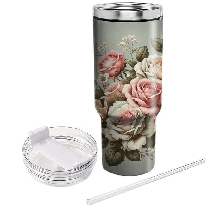 Vintage Rose Garden  Decorative Tumblers