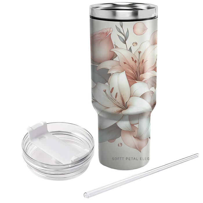 Soft Petal Elegance  Travel Tumblers