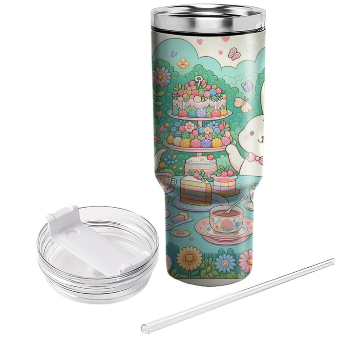 Whimsical Bunny Tea Party  Decorative Tumblers