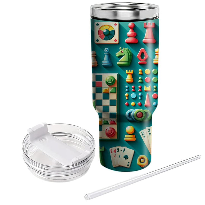 Vintage Board Game  Tumbler Cups