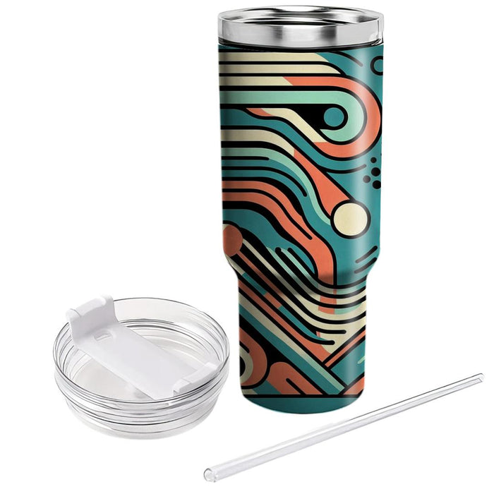 Geometric Waves  Tumbler Cups