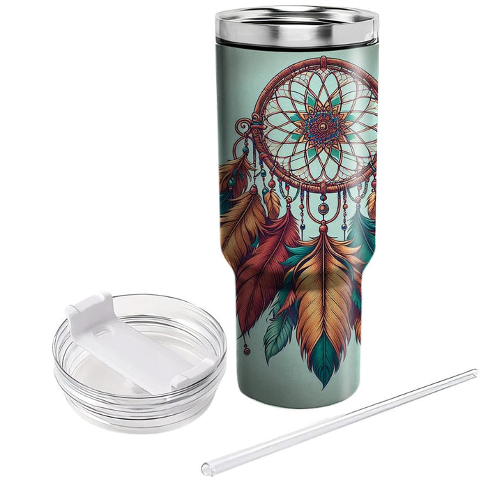 Vintage Bohemian Dreamcatcher  Tumbler Cups