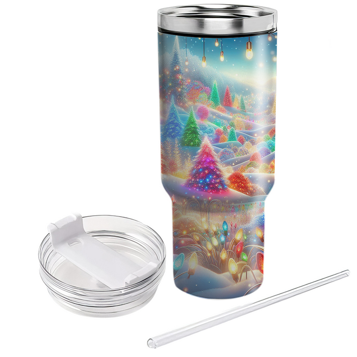 Winter Festival Lights  Travel Tumblers