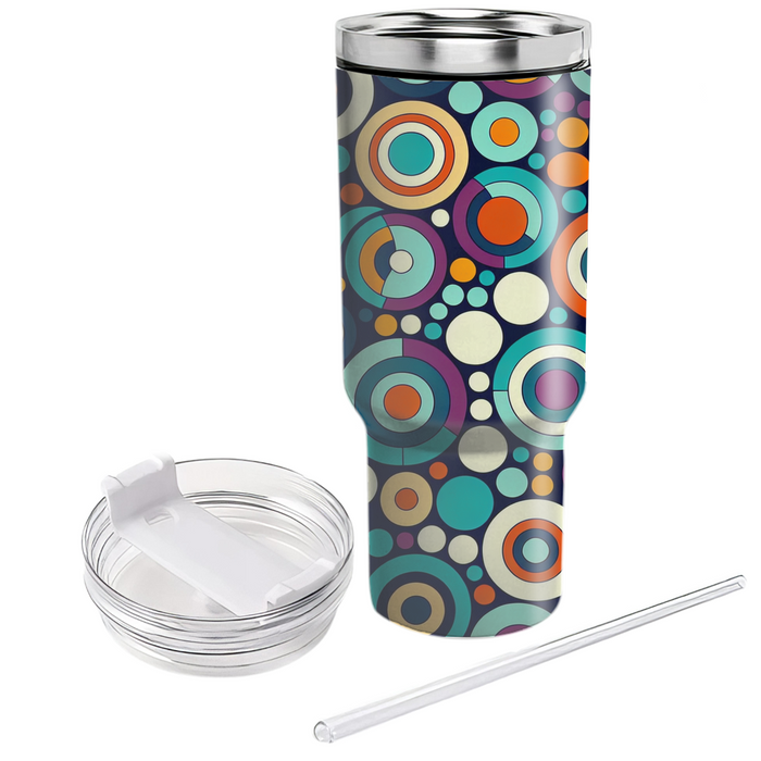 Bold Circular Mosaic  Unique Tumblers