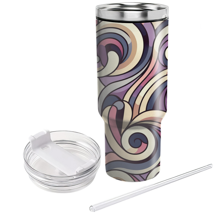 Abstract Floral Swirl  Insulated Tumblers