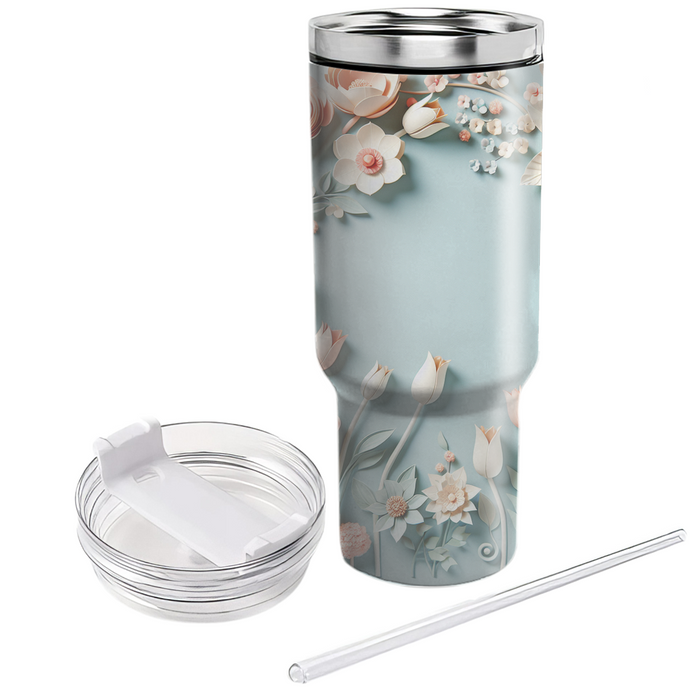 Floral Fantasy Dreamscape  Tumblers With Lids