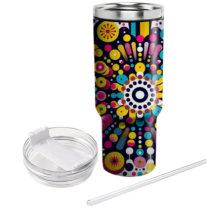 Bright Confetti Burst  Travel Tumblers