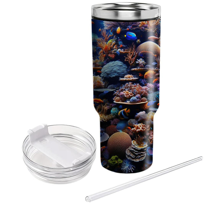 Vivid Tropical Fish Reef  Decorative Tumblers