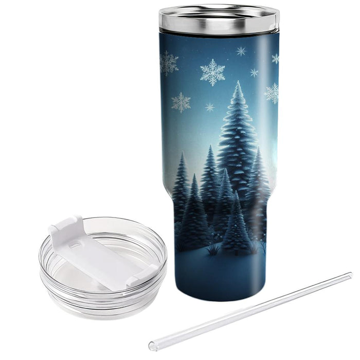 Winter Pine Forest Serenity  Tumblers For Gifts