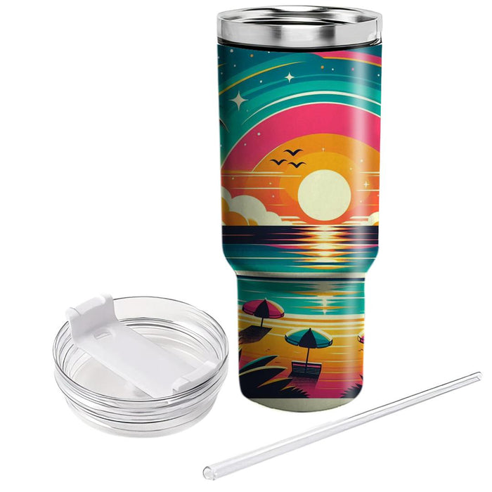 Sunset Soiree - Summer Celebration  Custom Tumblers