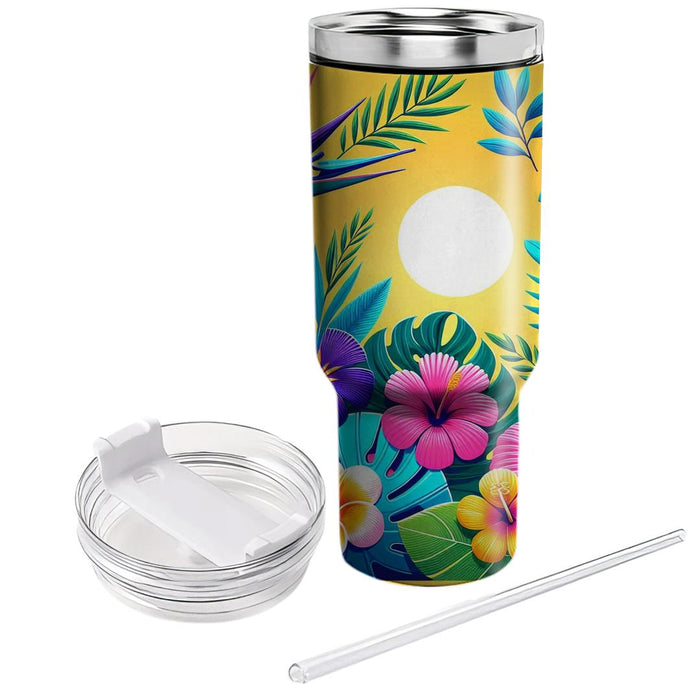 Sunny Tropical Paradise  Travel Tumblers