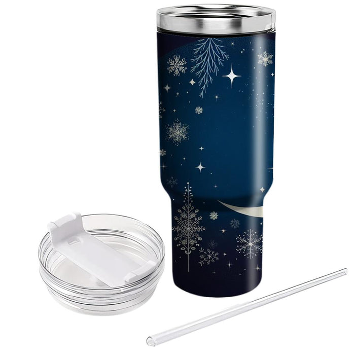 Winter Night Starry  Insulated Tumblers