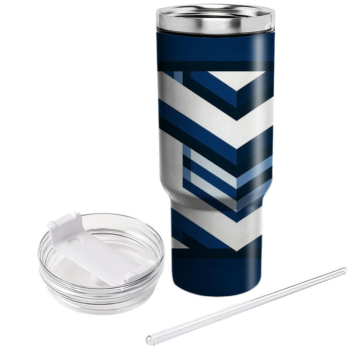 Simplistic Chevron Motif  Insulated Tumblers