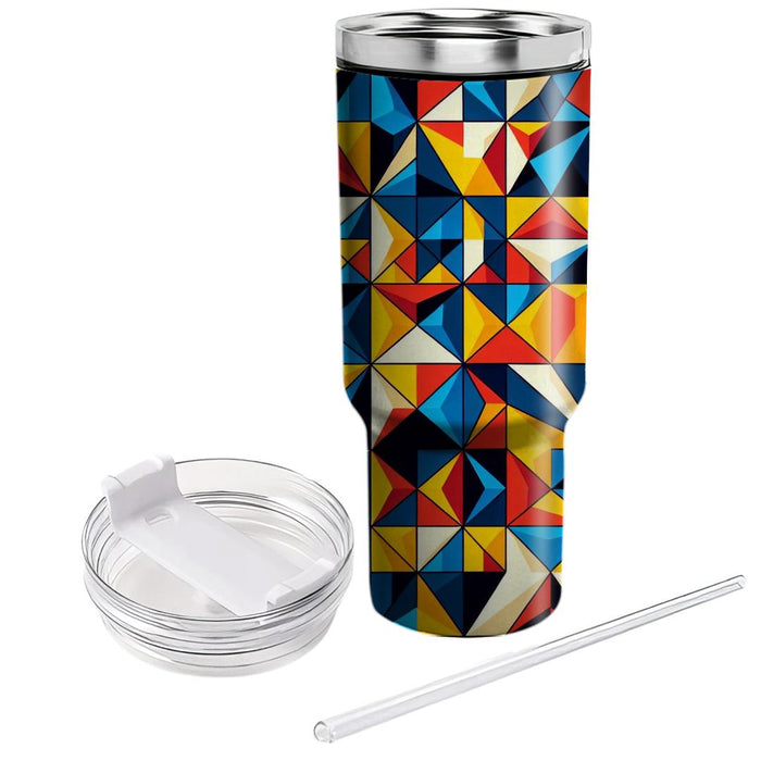 Angular Mosaic Pattern  Insulated Tumblers