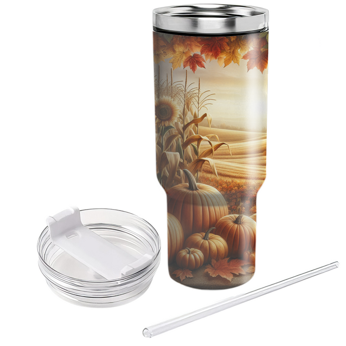 Autumn Rustic Harvest  Custom Tumblers